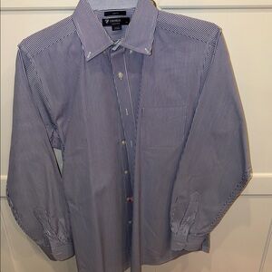 Cremieux Men's Blue Striped Shirt